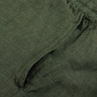 Stenströms Linen Drawstring Pants / Dark Green