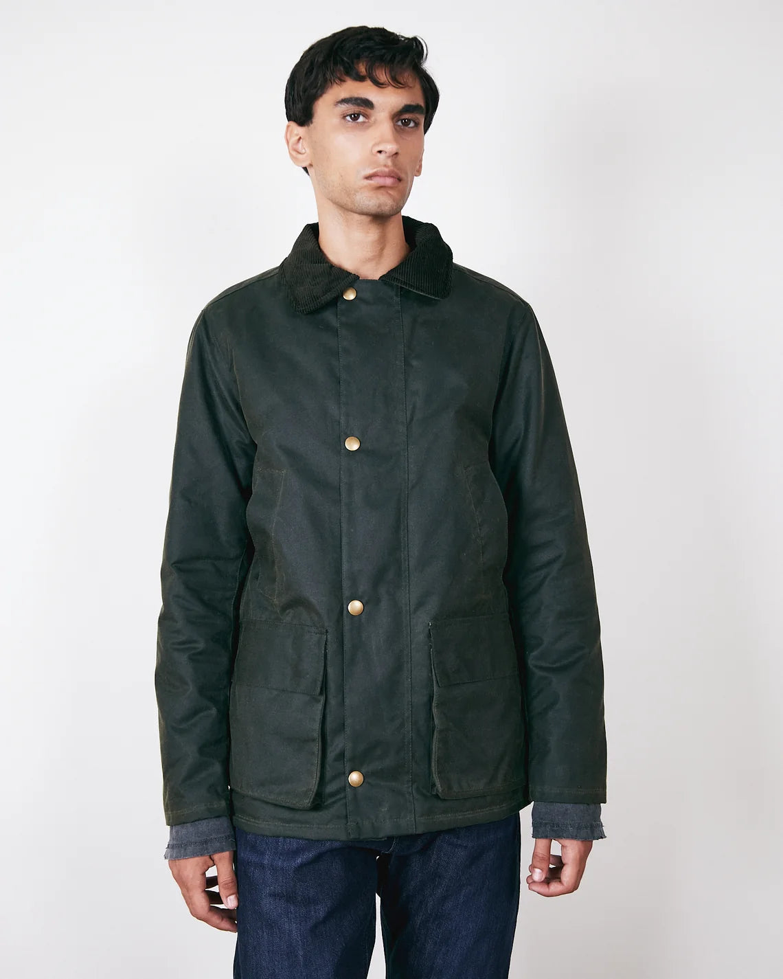 Brixtol Textiles Curtis Wax Jacket / Brown