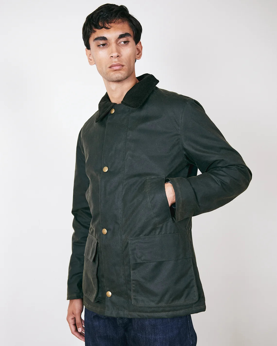 Brixtol Textiles Curtis Wax Jacket / Brown