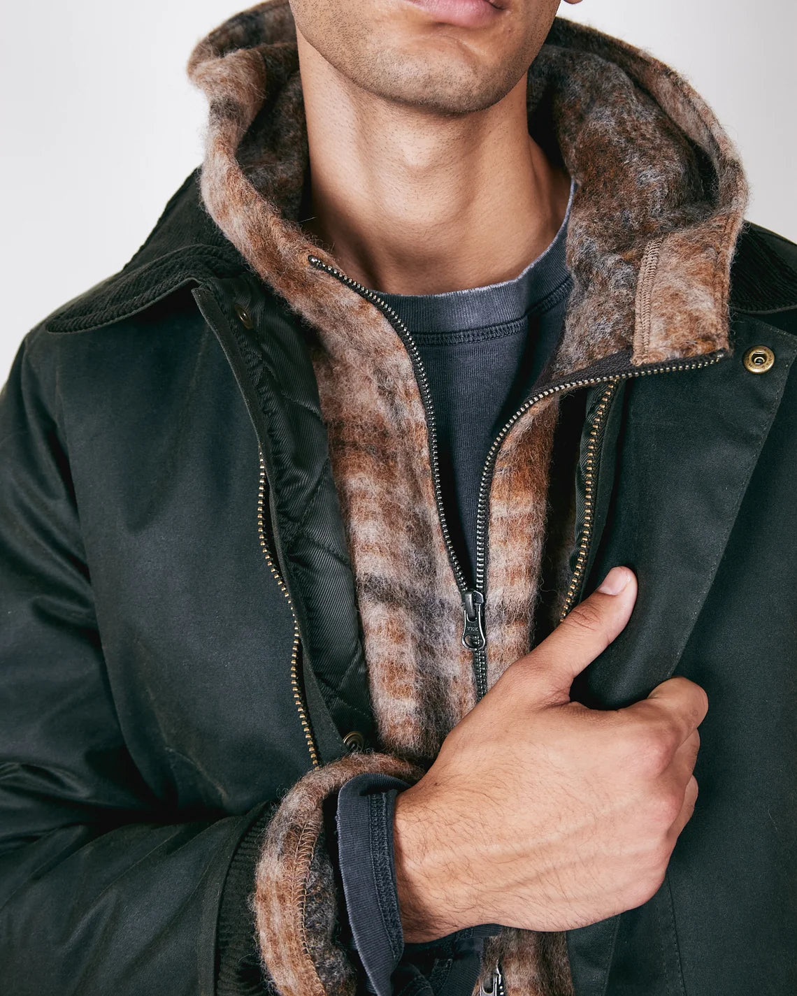 Brixtol Textiles Curtis Wax Jacket / Brown