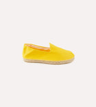 Drake's Cotton Herringbone Espadrilles / Yellow