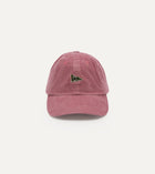 Drake's 'D' Flag Emblem Cotton Corduroy Baseball Cap / Pink