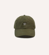 Drake's Chainstitch 'D' Cotton Twill Baseball Cap / Green