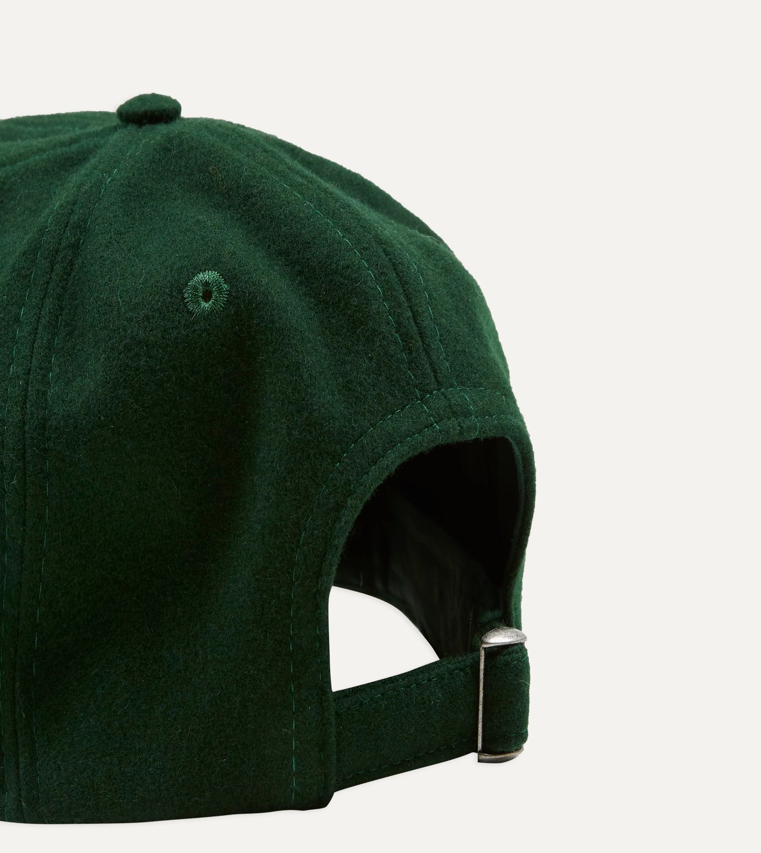 Drake's 'No Ball Games' Merino Baseball Cap / Green