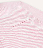 Drake's Oxford Button-Down Ticking Stripe Shirt / Pink