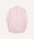 Drake's Oxford Button-Down Ticking Stripe Shirt / Pink