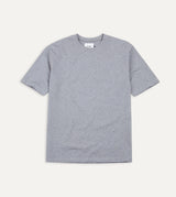 Drake's Cotton Crew Neck Hiking T-Shirt / Grey Melange