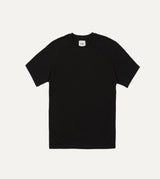 Drake's Cotton Crew Neck Hiking T-Shirt / Black