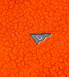 Drake's Boucle Wool Zip Fleece Jacket / Orange