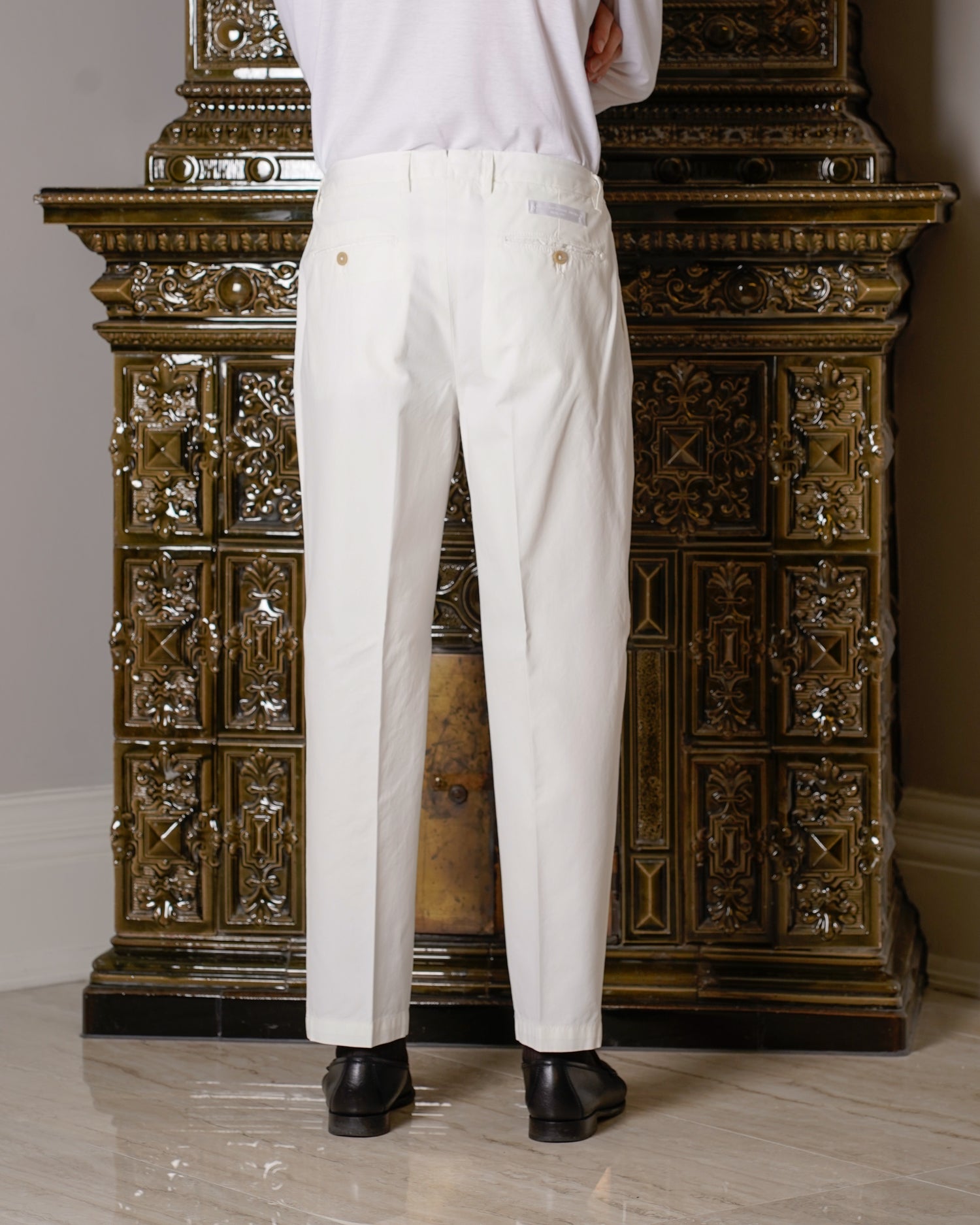 Briglia Portobello Cotton Trousers / White