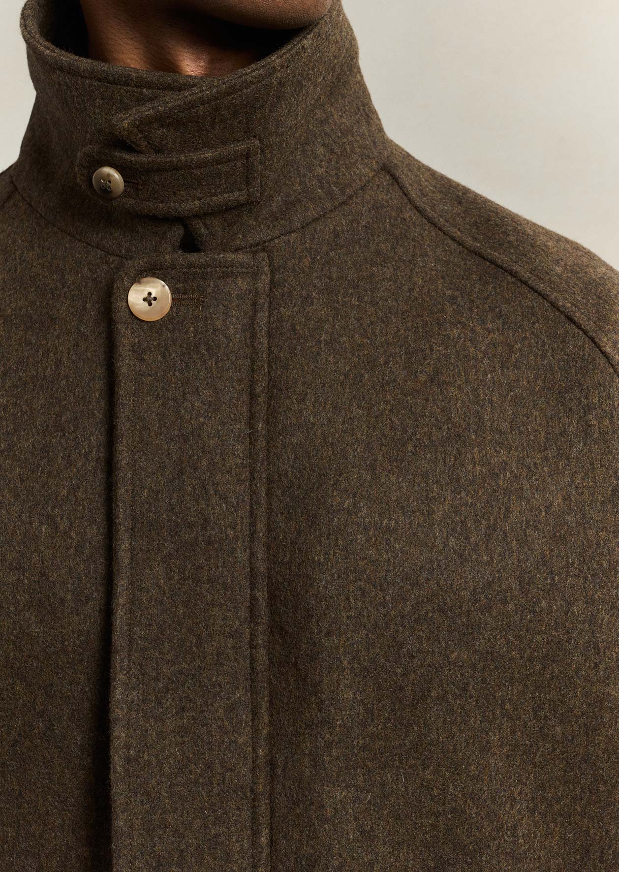 De Bonne Facture Driver's Jacket Austrian Wool / Chocolate Brown