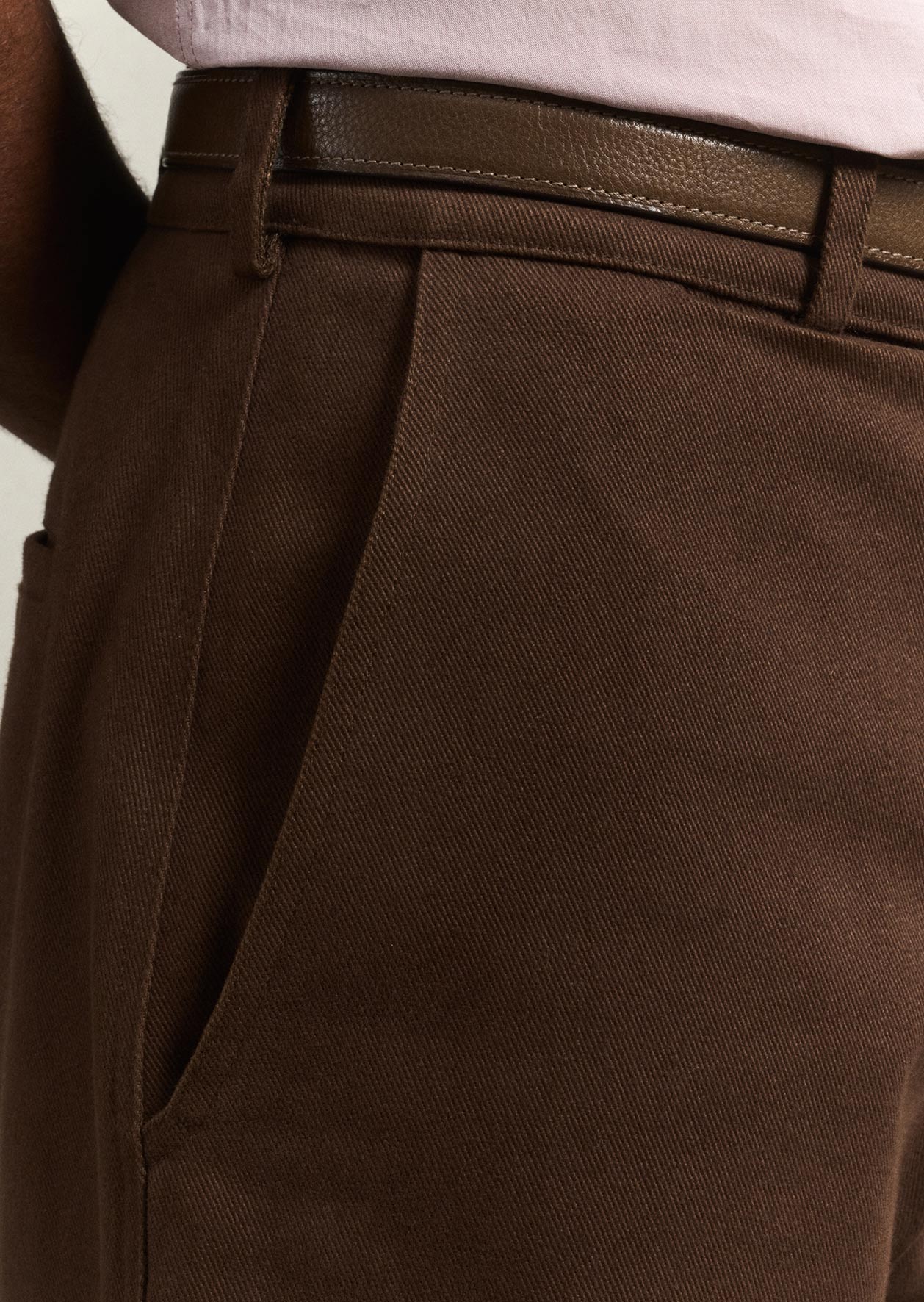 De Bonne Facture Heavy Cotton Drill Balloon Trousers / Bark Brown