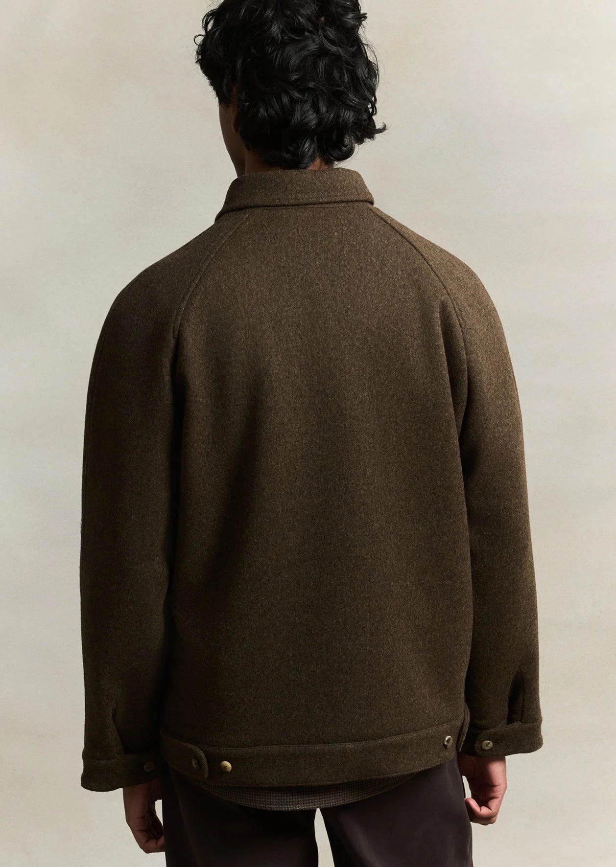De Bonne Facture Driver's Jacket Austrian Wool / Chocolate Brown