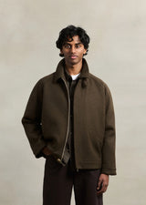 De Bonne Facture Driver's Jacket Austrian Wool / Chocolate Brown