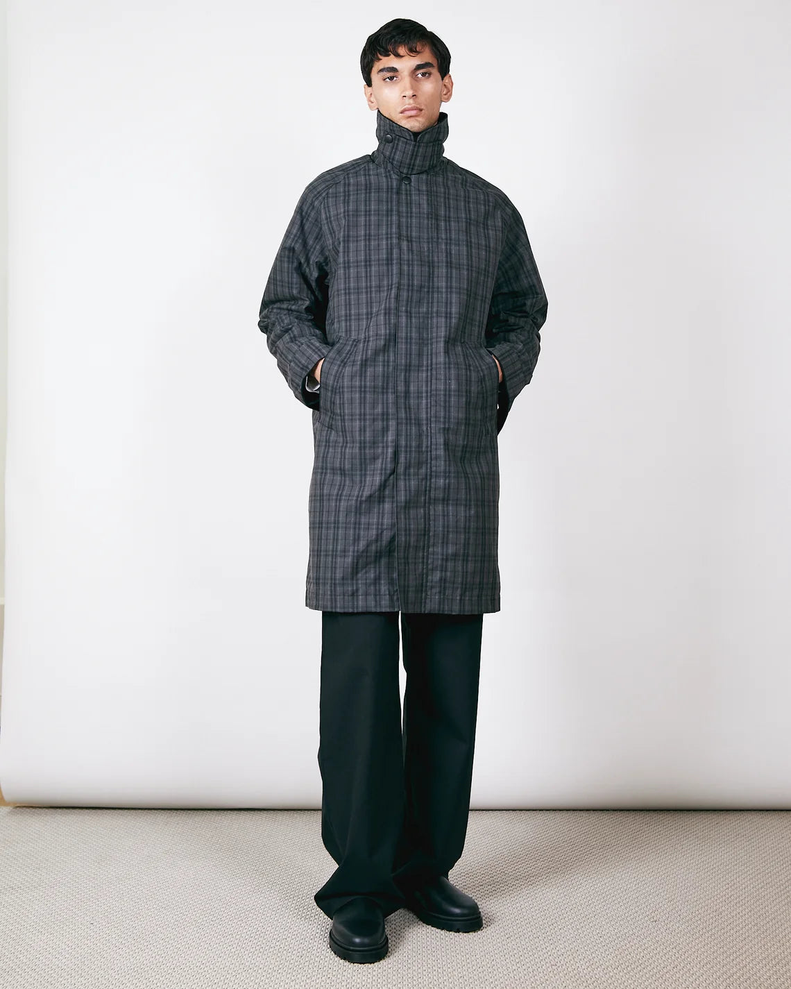 Brixtol Textiles Hayden Wax Jacket / Black Check