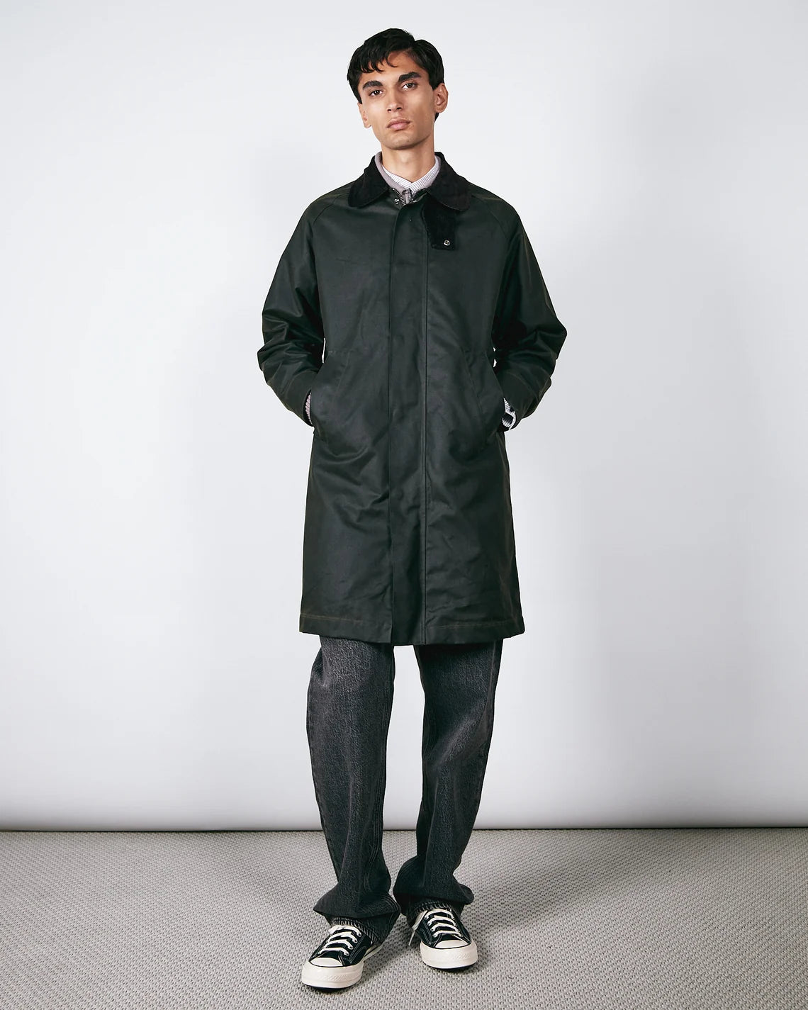 Brixtol Textiles Hayden Wax Jacket / Olive