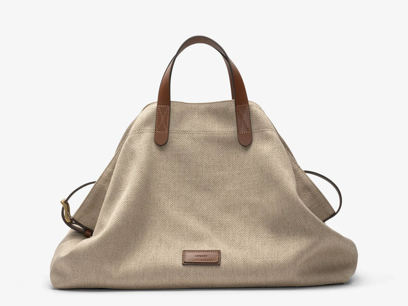 Mismo M/S Haven - Grand Herringbone / Cuoio