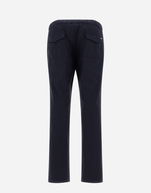 Herno Light Cotton Stretch Trousers / Navy