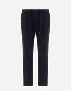 Herno Light Cotton Stretch Trousers / Navy