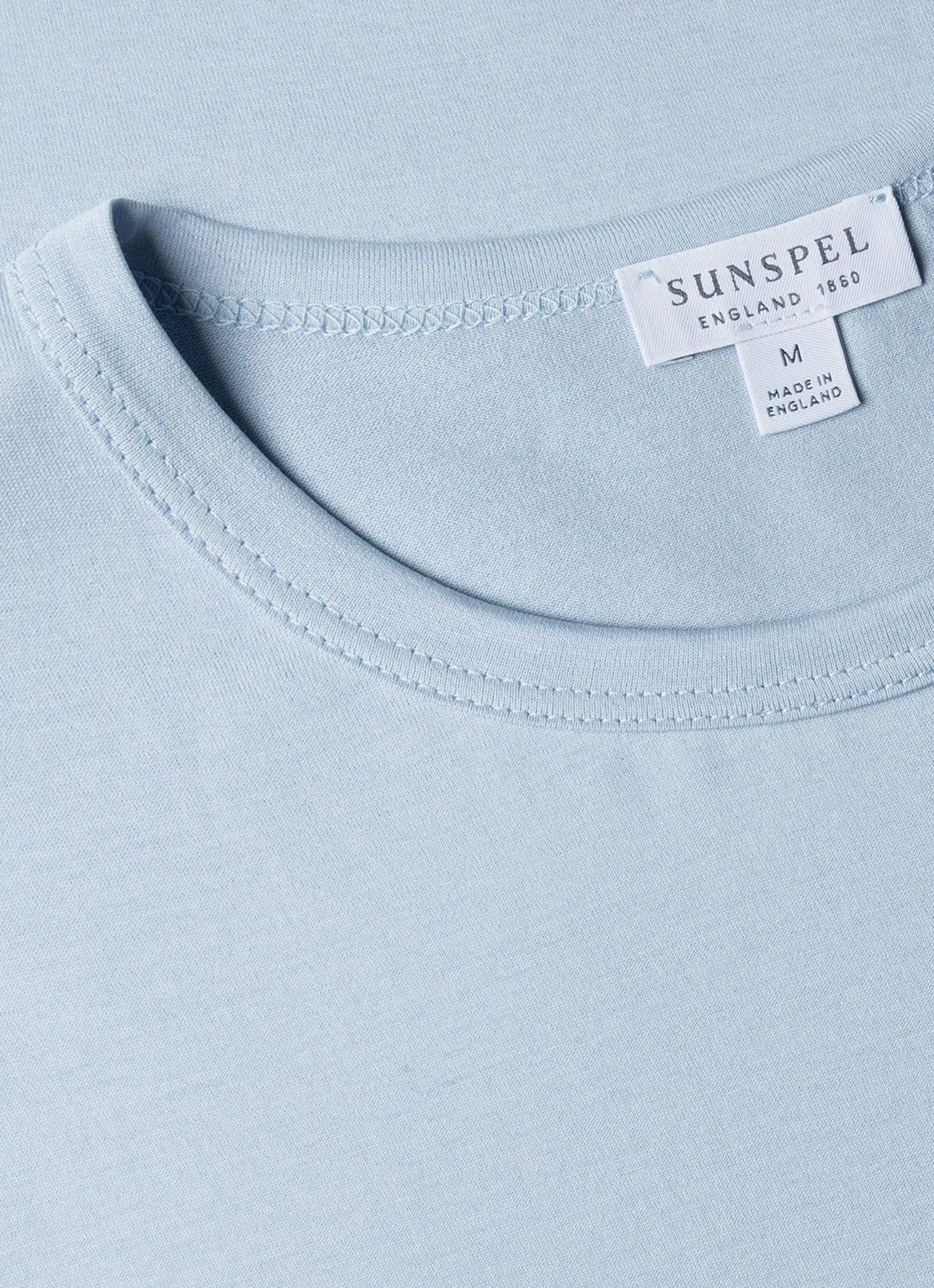 Sunspel Crew Neck T-Shirt / Blue Mist