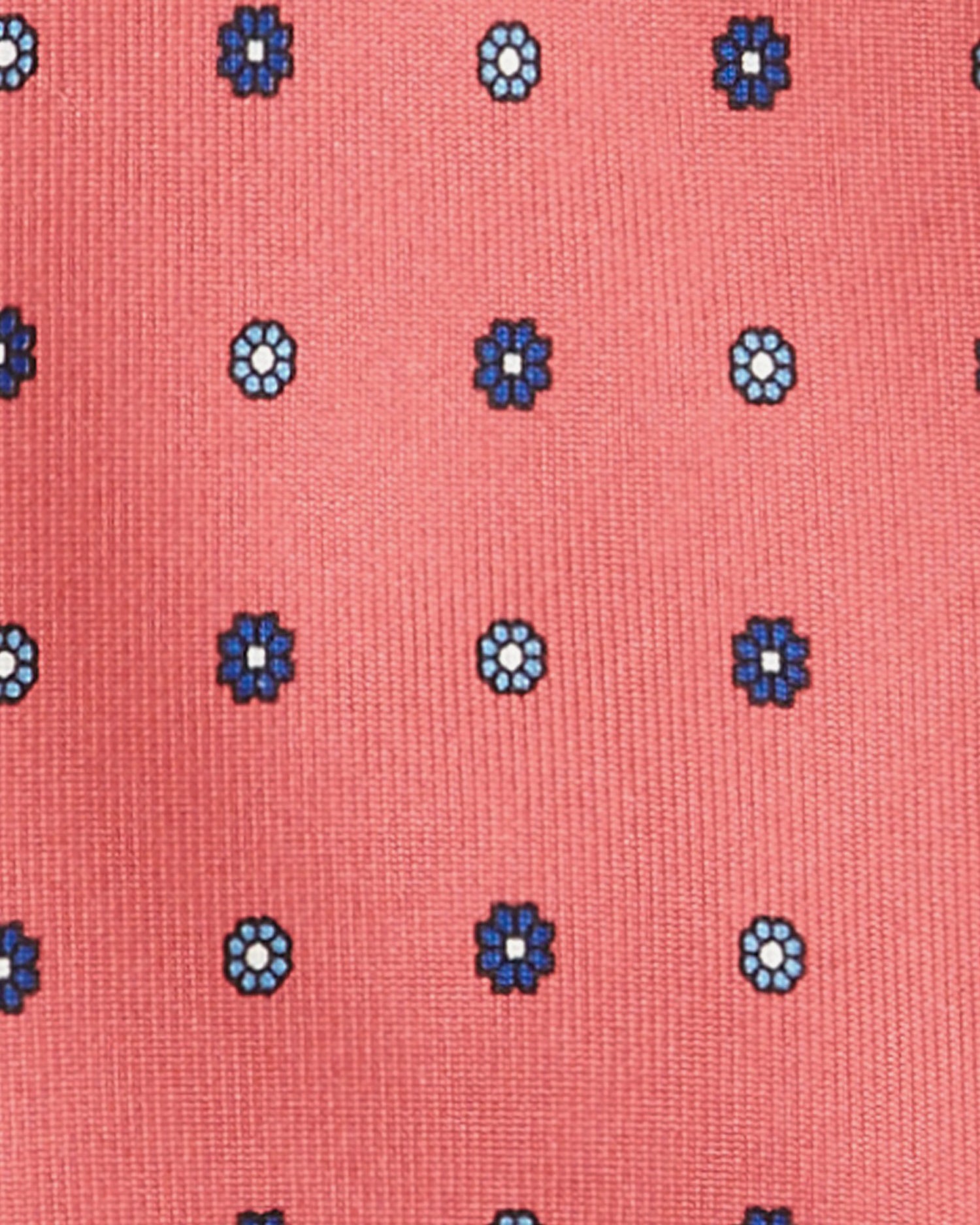 Viola Milano Micro Floral Selftipped Italian Silk Tie / Rose