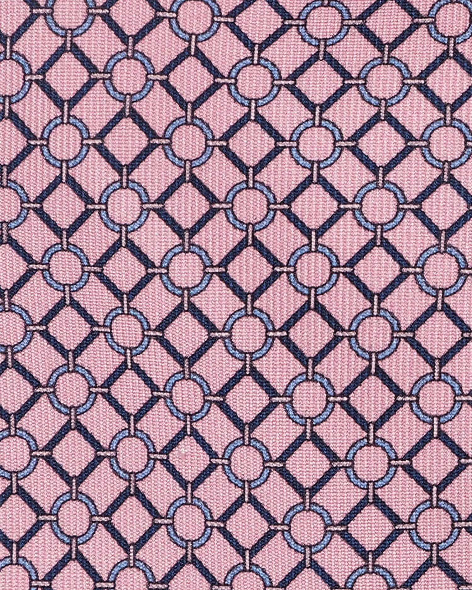 Viola Milano Mix Chain Selftipped Italian Silk Tie / Pink Mix
