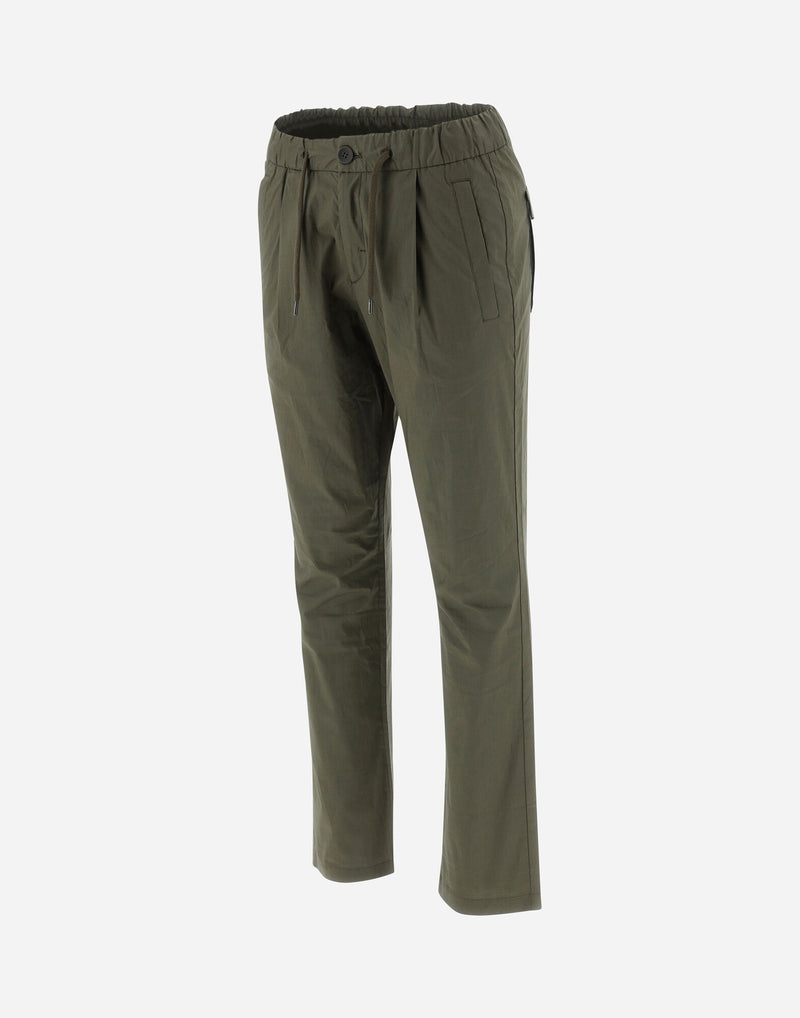 Herno Light Cotton Stretch Trousers / Light Military