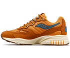 Saucony Originals 3D Grid Hurricane CORDURA® Sneakers / Brown & Rust