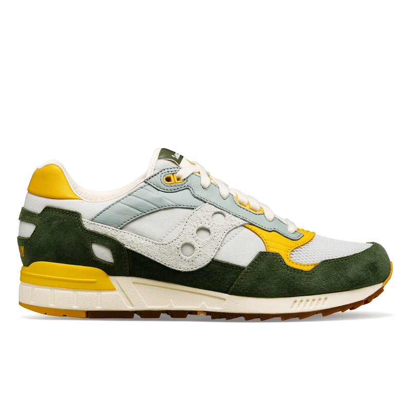 Saucony Originals Shadow 5000 Sneakers / Light Grey & Green