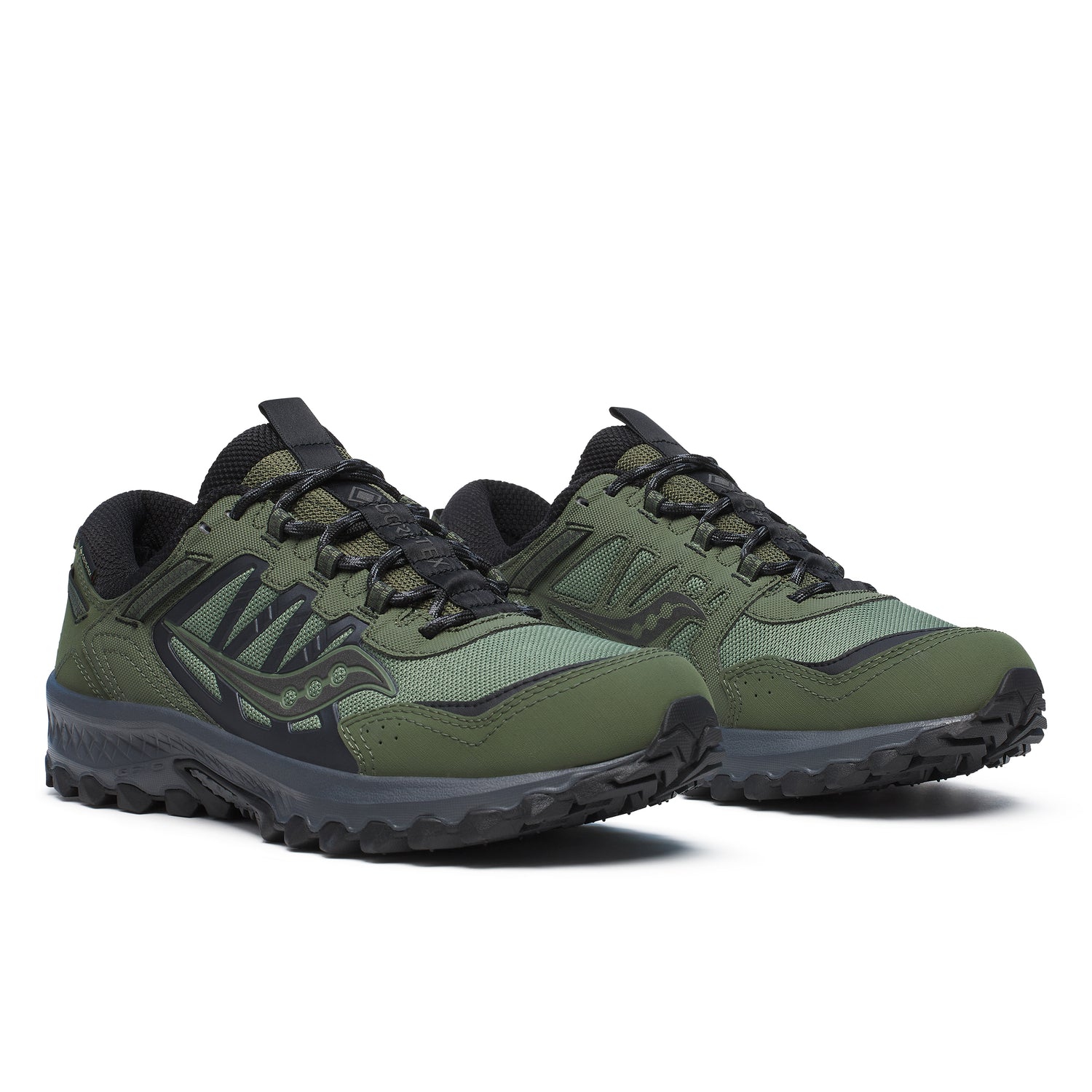 Saucony Originals Grid Peak Gore-Tex Sneakers / Forest & Black