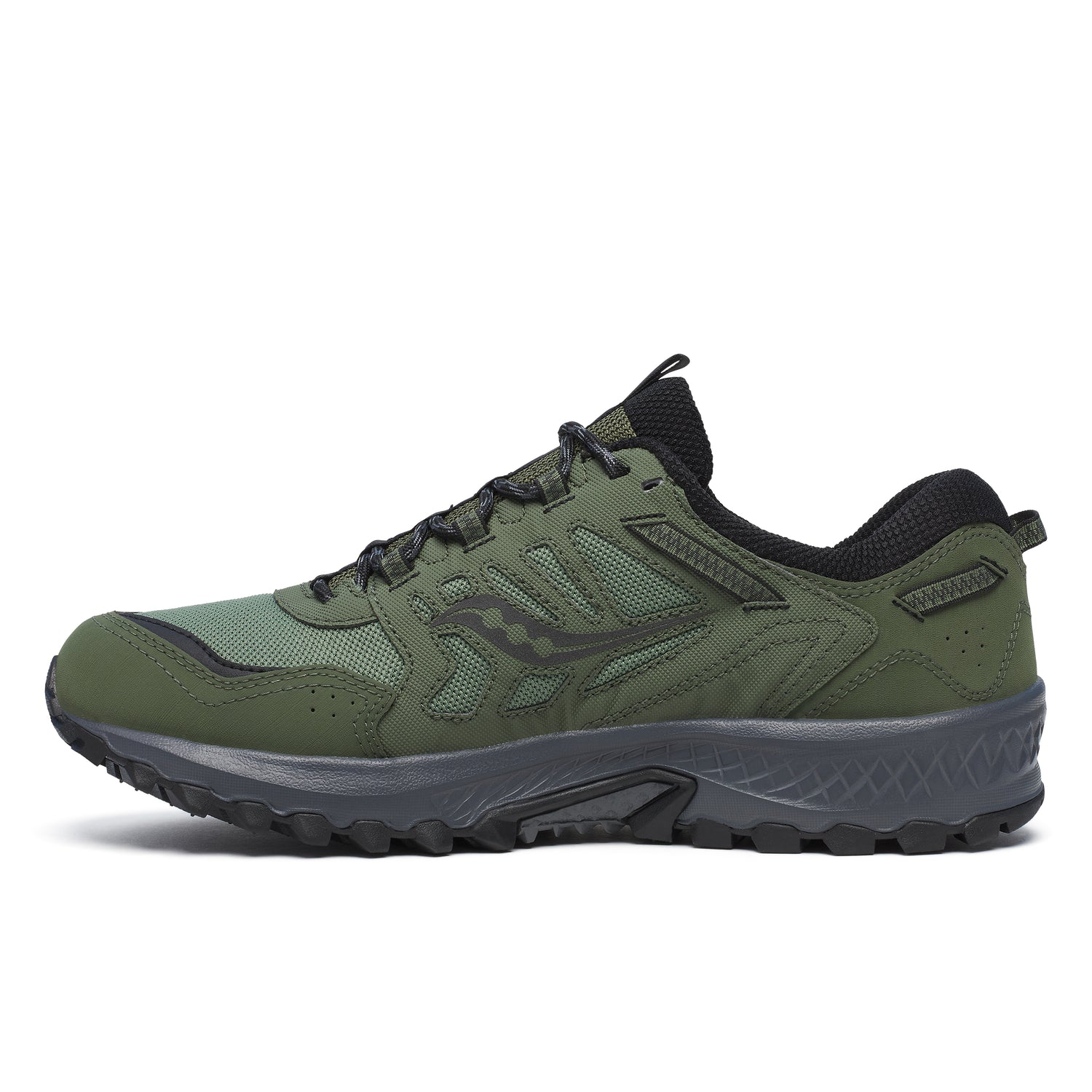 Saucony Originals Grid Peak Gore-Tex Sneakers / Forest & Black