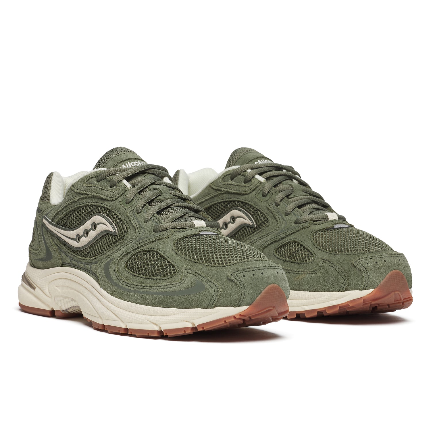 Saucony Originals Grid Jazz 9 Sneakers / Olive & Off White