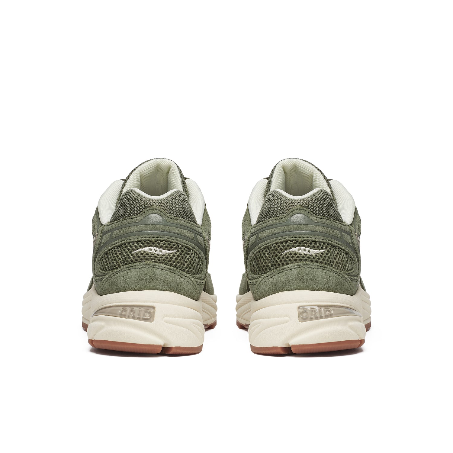 Saucony Originals Grid Jazz 9 Sneakers / Olive & Off White