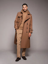 Caruso x Sanyocoat Double-Breasted Trench Coat / Beige