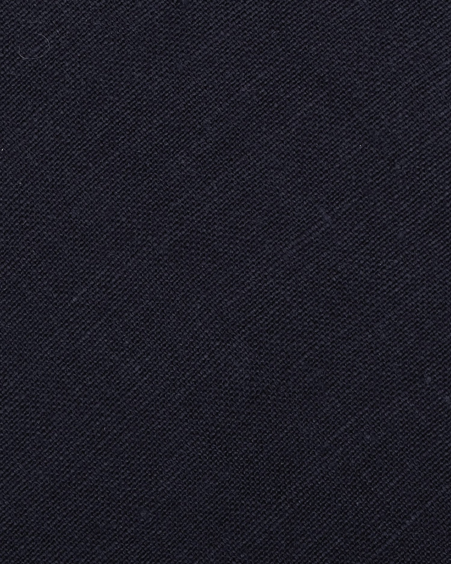 Viola Milano Solid Untipped Linen Tie / Navy