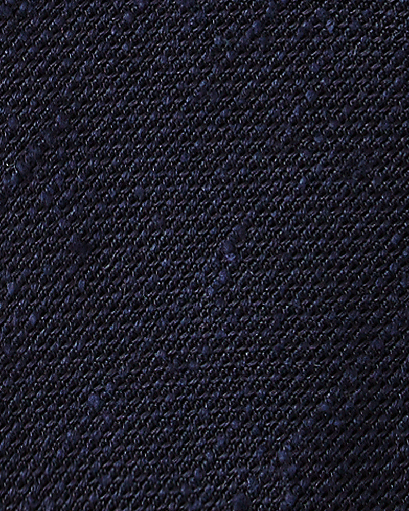 Viola Milano Solid Woven Grenadine/Shantung Tie / Navy