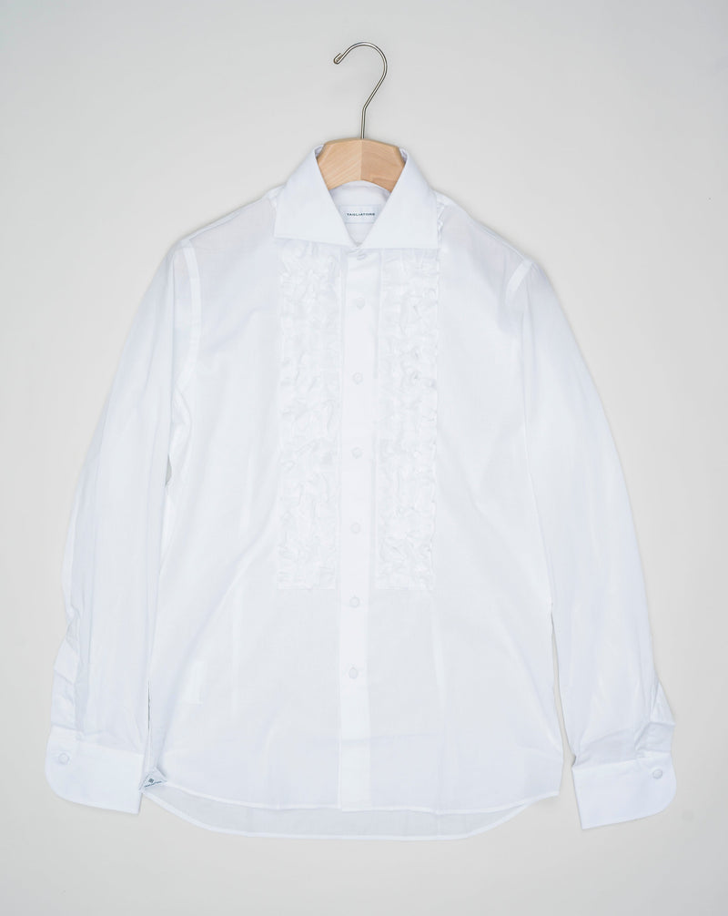 <ul> <li>Composition: 100% Cotton<meta charset="utf-8"></li> <li>Modello: Chicago NS</li> <li>Color: White / X1027&nbsp;</li> <li>Tagliatore Ruffle Shirt / White</li> </ul>