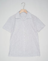 <ul> <li>Composition: 45% Cotton 55% Linen</li> <li>Article: 8831</li> <li>Color: Brown striped&nbsp;</li> <li>Made in Italy Sauma Striped Cuban Collar Shirt / Brown Striped</li> </ul>