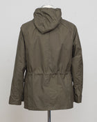 Model: New Bob
Article: Strong Wax
Color: 279 / Dark Green
Main Fabric: 100% Cotton
Lining: 80% Cotton, 20% Polyester
Coating: Wax
Regular fit
Short parka
Zipper and snap button fastening
Cargo pockets and chest pockets with snap button fastening
Elastic drawstring on waist
Side vents with snap buttons
Detachable hood with elastic drawstring L'Impermeabile Heavy Waxed Short Parka / Dark Green