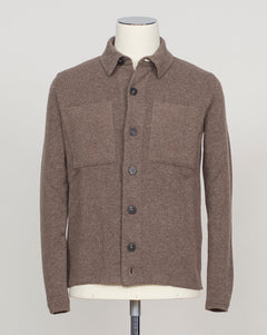 Crafted from a luxurious blend of wool and cashmere, the FLY3 Overshirt brings refined layering to your wardrobe. The structured silhouette works seamlessly over knitwear or worn open as a statement piece. Brown pairs effortlessly with neutrals and bold colors alike. Ideal for transitional seasons and versatile enough for both casual and tailored occasions. Expertly finished with attention to detail throughout. FLY3 Wool &amp; Cashmere Overshirt / Brown