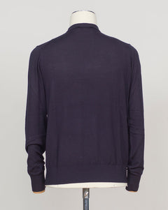 Italian-spun Super 200's merino in deep navy. A refined crewneck crafted for layering or solo wear. Soft handle, subtle sheen, luxurious feeling. Versatile staple for the discerning wardrobe. FLY3 Super 200's Wool Crewneck / Navy