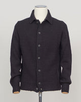 Gran Sasso Boiled Wool Overshirt / Black