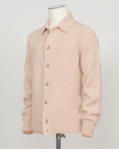 Crafted from boiled wool, this Gran Sasso overshirt delivers understated sophistication with substantial warmth. The structured fabric resists wrinkles and develops character with wear. Layer over knits or wear standalone for effortless, refined style. Beige tone pairs seamlessly with neutrals and brighter tones alike. Gran Sasso Boiled Wool Overshirt / Beige