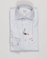 A refined Swedish classic: Stenströms crafts this textured cotton and lyocell blend in a versatile light grey. Timeless tailoring meets modern fiber innovation—an essential for the seasonal wardrobe. Stenströms Textured Cotton &amp; Lyocell Shirt / Light Grey