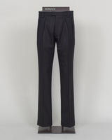 Berwich Pleated Wide Trousers / Black