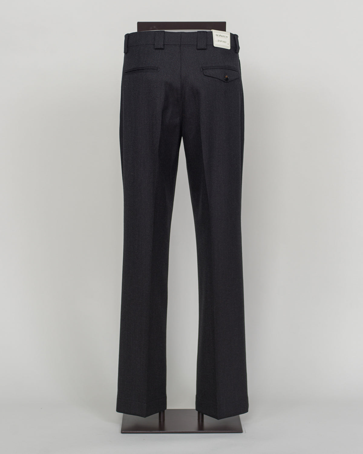 Berwich Pleated Wide Trousers / Black