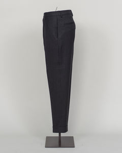 Berwich's Chiaia represents timeless tailoring craftsmanship. These wool covert trousers are cut from premium wool in classic black, designed for refined simplicity and enduring wear. The structured fabric offers subtle texture while maintaining elegance across seasons. A sophisticated foundation for curated wardrobes and versatile pairing with blazers, knitwear, and formal wear.