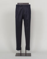 Italian tailoring meets contemporary comfort in these Berwich Chiaia trousers. Crafted from long-staple wool with subtle stretch, they drape with precision while moving with you. Navy provides versatile elegance across seasons. A refined foundation for tailored wardrobes.&nbsp;