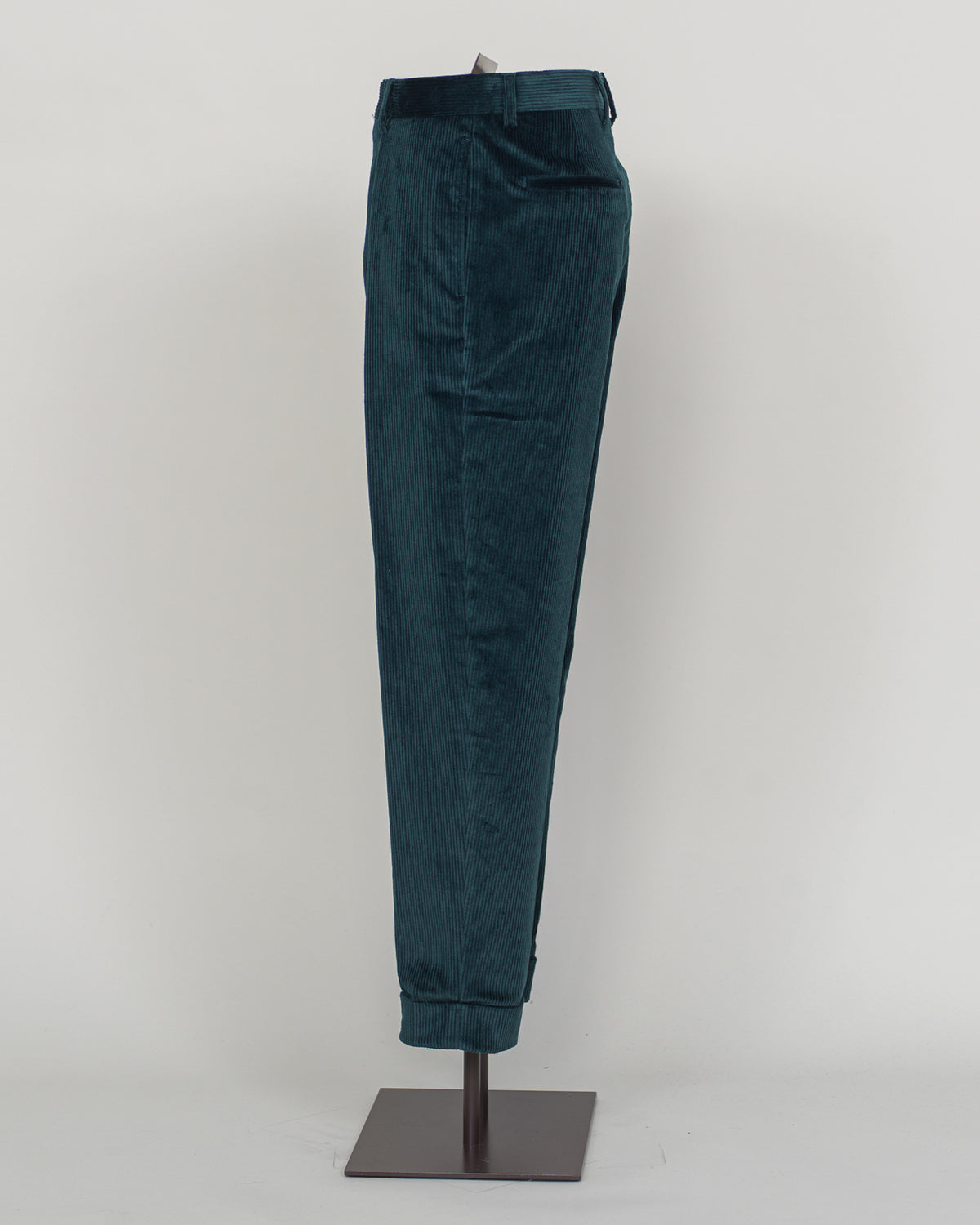 Berwich Chiaia Long Corduroy Trousers / Petrol