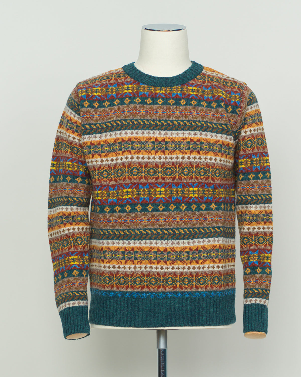 Harley of Scotland Fair Isle Crewneck Sweater / Multicolor